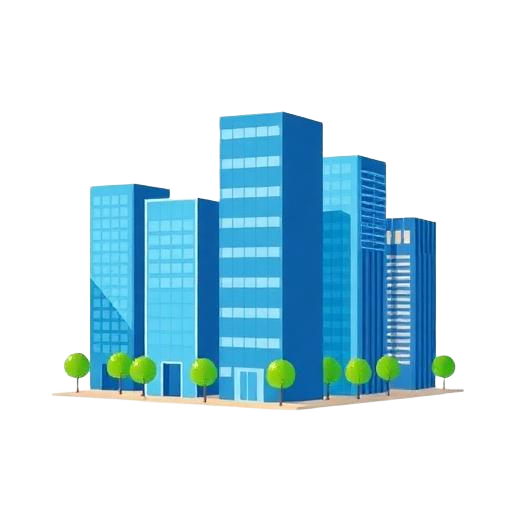 Office buildings illustration