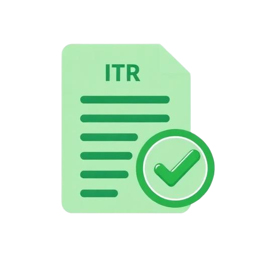 ITR document with checkmark illustration